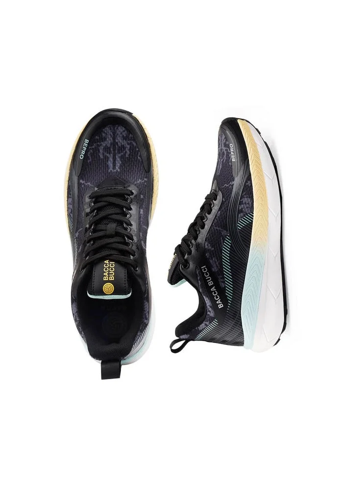 باكا بوتشي أحذية جري رجالية سوداء